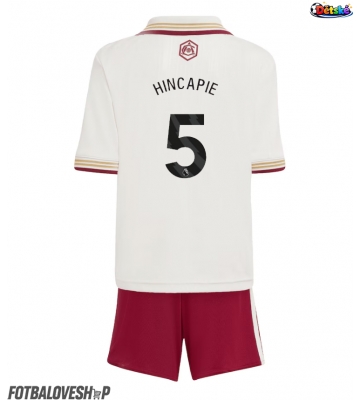 Arsenal Piero Hincapie #5 Dětské Alternativní Dres 2025-26 Krátký Rukáv (+ trenýrky)